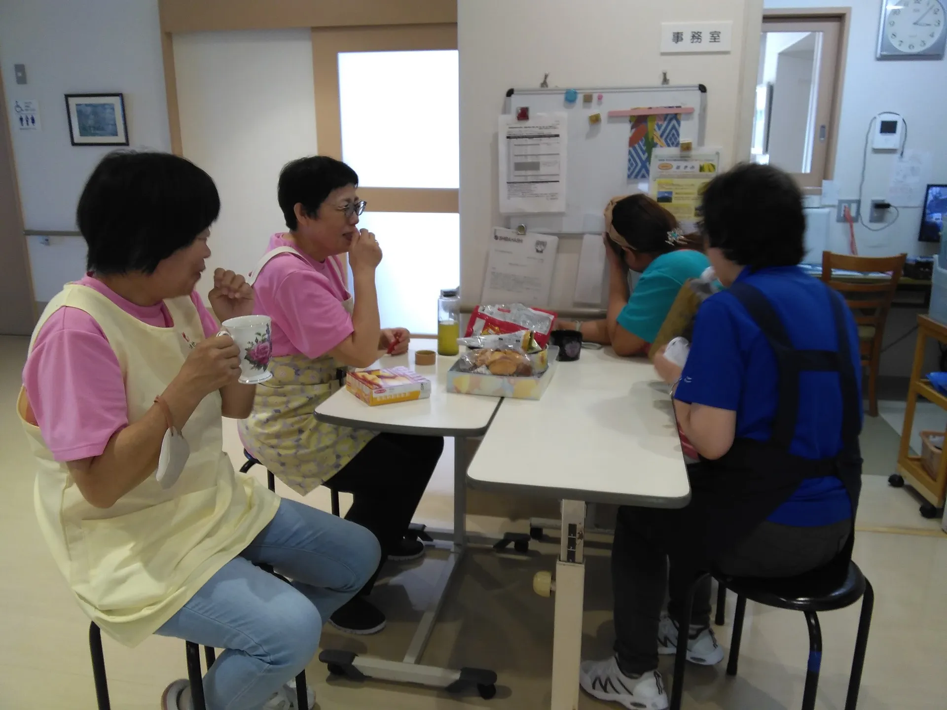 休憩中